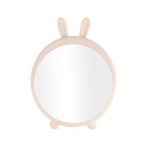 Durable Cartoon Rabbit Desktop Cosmetic Mirror for Travel Pink